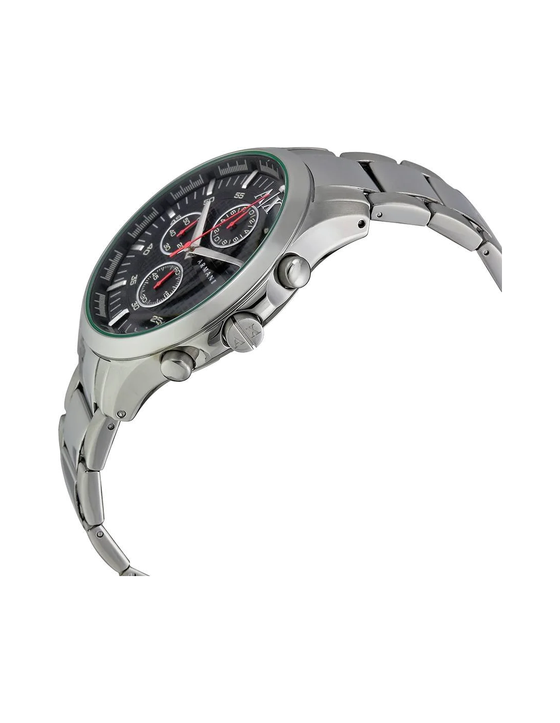 Montre Homme Armani Exchange AX2163 Chronographe Acier Inoxydable Noir et Argent vue 2