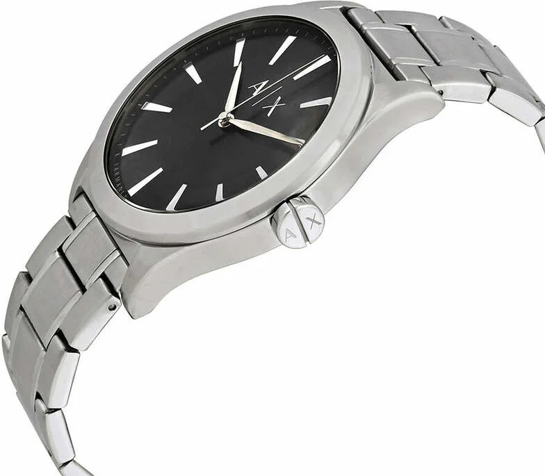 Montre Homme Armani Exchange AX2320 en Acier Inoxydable Argent et Cadran Noir vue 2
