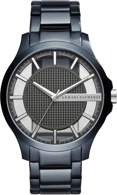 Montre Homme Armani Exchange AX2401 en Acier Inoxydable Bleu à Cadran Transparent