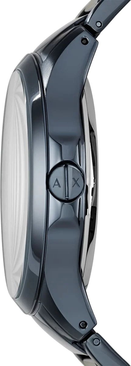 Montre Homme Armani Exchange AX2401 en Acier Inoxydable Bleu à Cadran Transparent vue 3