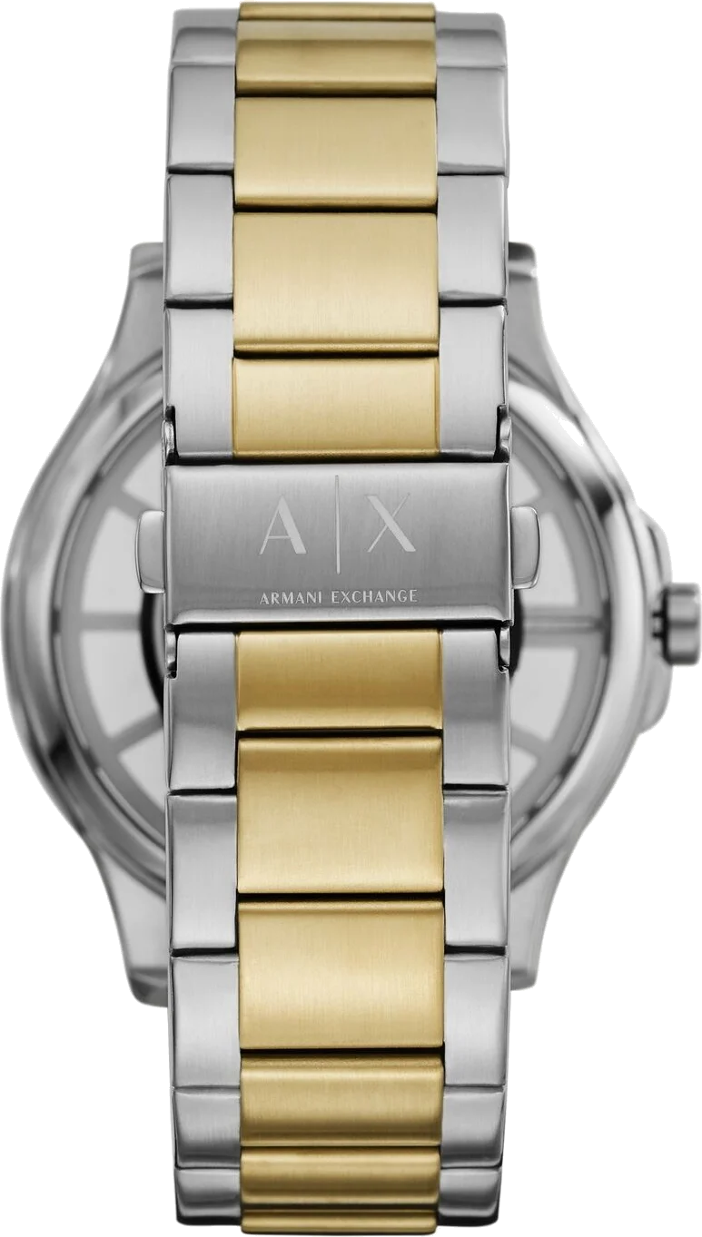 Montre Homme Armani Exchange AX2403 Cadran Bleu Transparent Acier Bicolore vue 3
