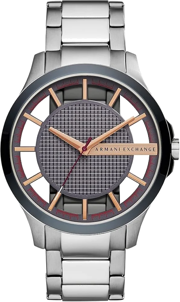 Montre Homme Armani Exchange AX2405 Cadran Bleu Transparent en Acier