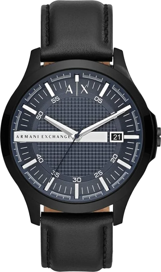 Montre Homme Armani Exchange AX2411 Cadran Bleu Bracelet Acier Noir