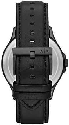 Montre Homme Armani Exchange AX2411 Cadran Bleu Bracelet Acier Noir vue 3