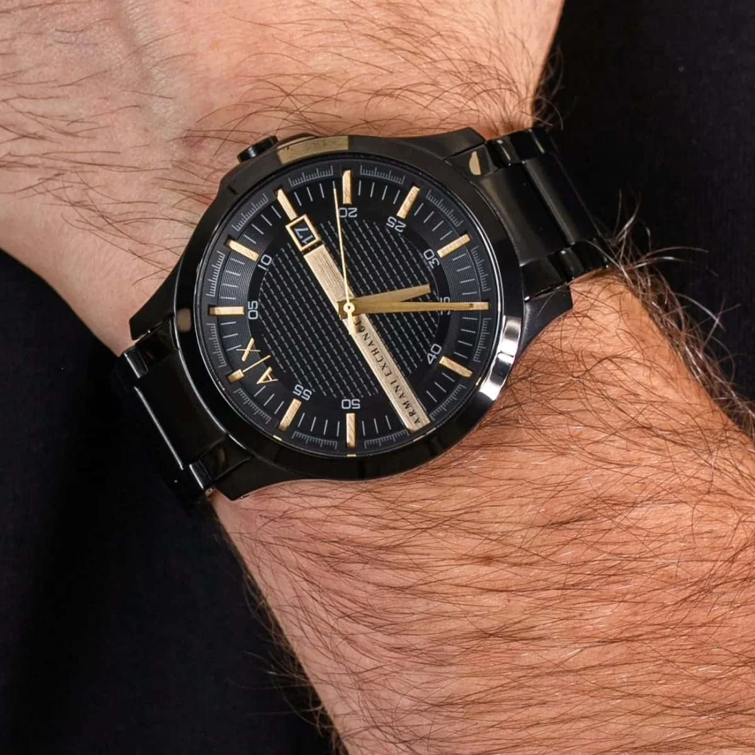 Montre Homme Armani Exchange AX2413 en Acier Inoxydable Noir IP vue 5