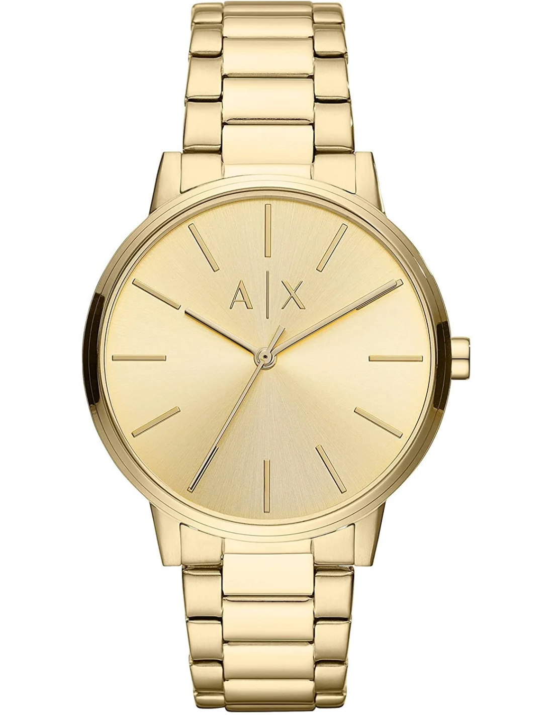 Montre Homme Armani Exchange AX2707 en acier inoxydable doré jaune