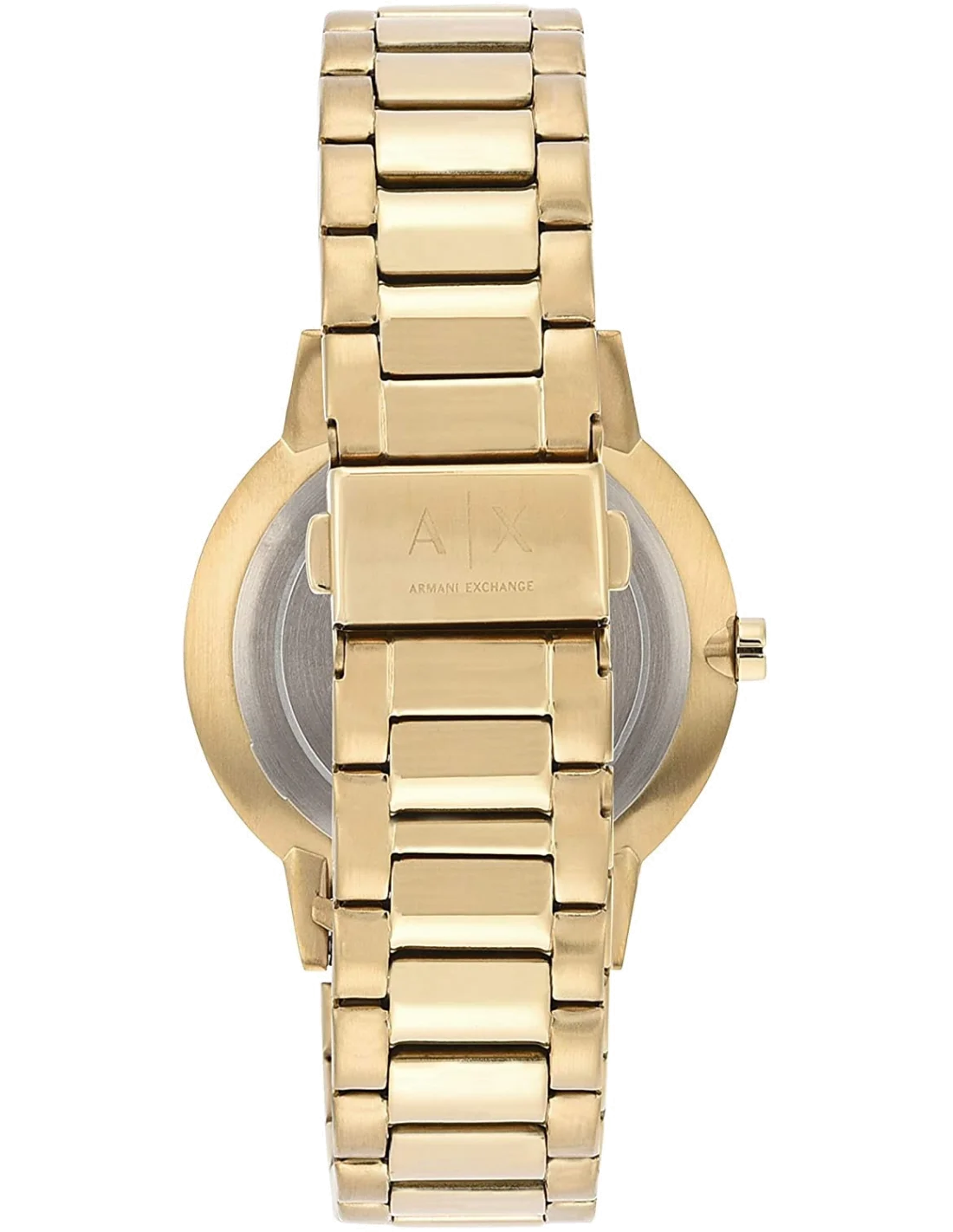 Montre Homme Armani Exchange AX2707 en acier inoxydable doré jaune vue 3