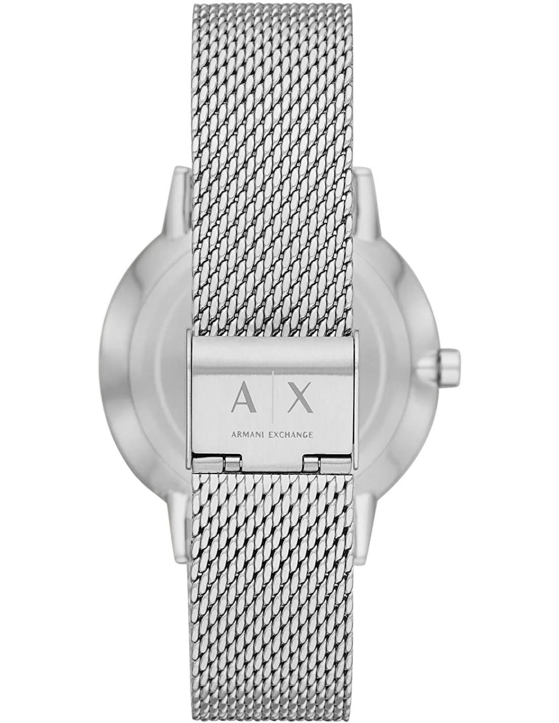 Montre Homme Armani Exchange AX2714 - Cadran Noir, Boîtier Acier Argent, Maille Milanaise vue 3