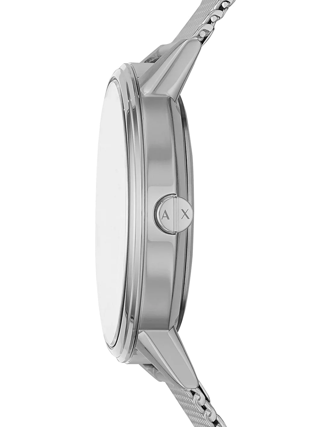 Montre Homme Armani Exchange AX2714 - Cadran Noir, Boîtier Acier Argent, Maille Milanaise vue 4