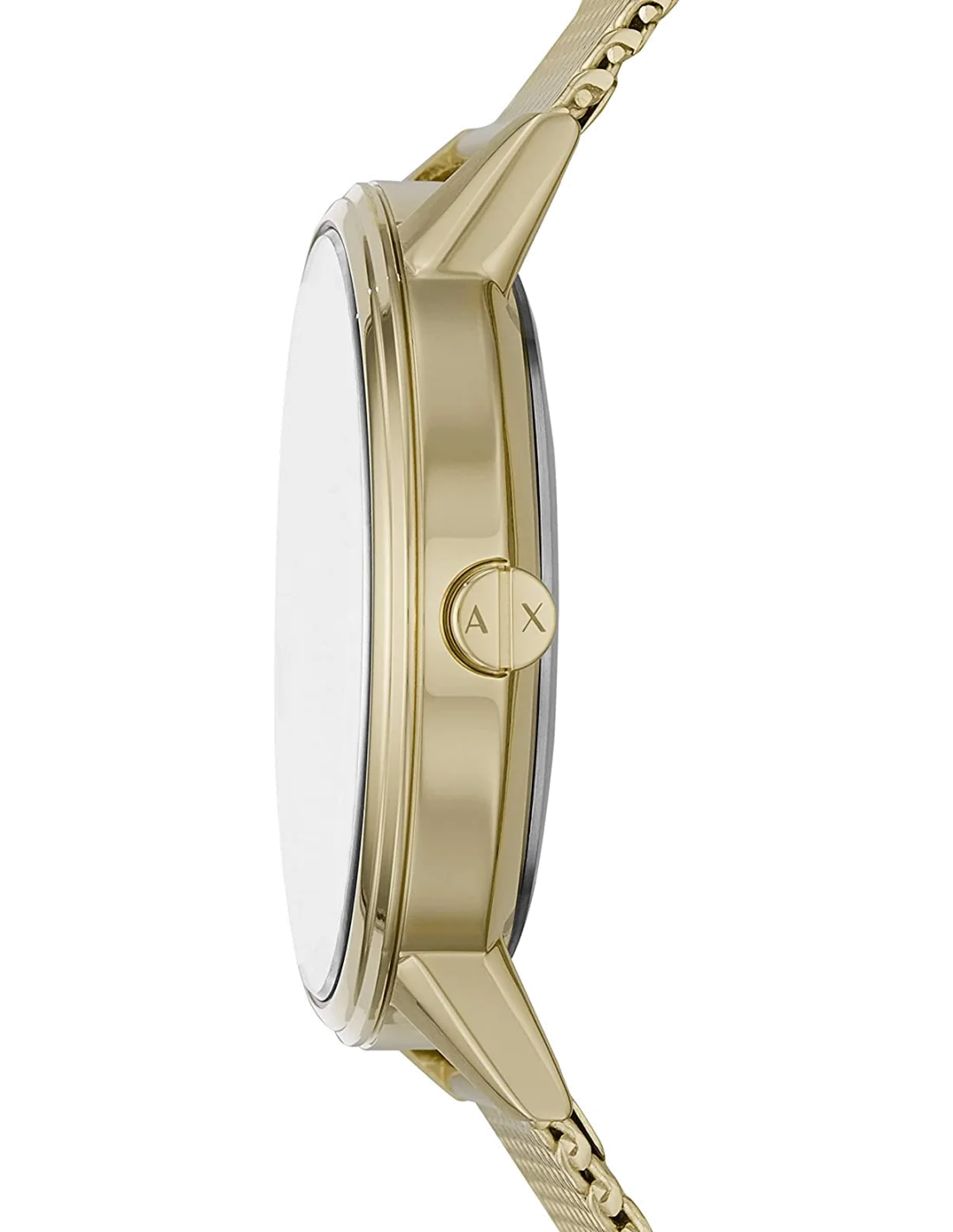 Montre Homme Armani Exchange AX2715 - Cadran Noir et Maille Milanaise Dorée vue 2