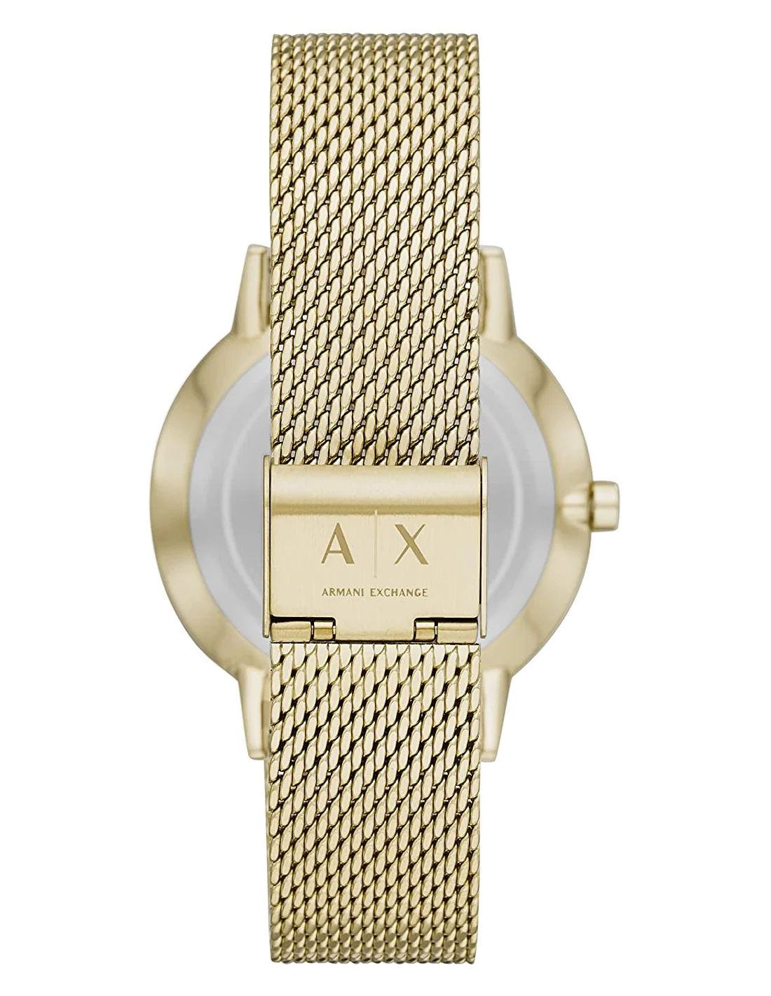 Montre Homme Armani Exchange AX2715 - Cadran Noir et Maille Milanaise Dorée vue 3