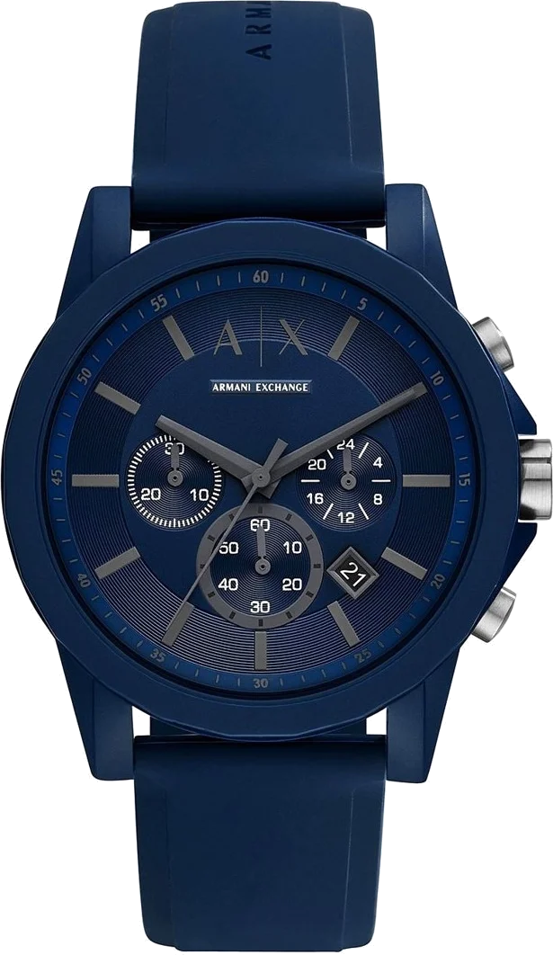 Montre Homme Armani Exchange AX7128 Cadran et Bracelet Bleu Silicone