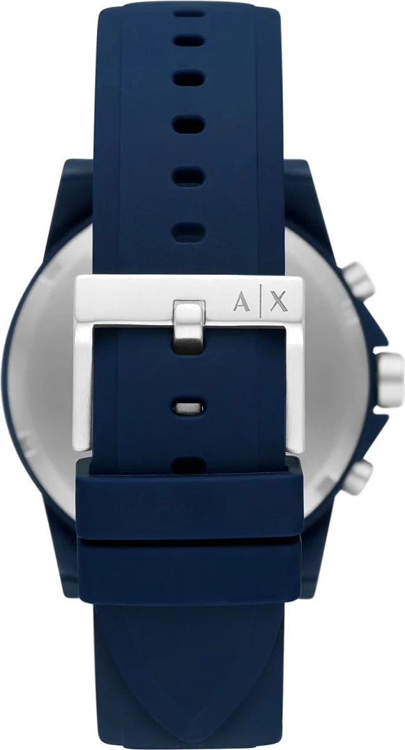 Montre Homme Armani Exchange AX7128 Cadran et Bracelet Bleu Silicone vue 2