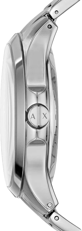 Montre Homme Armani Exchange Hampton AX2199 Cadran Noir Transparent Bracelet Acier Argent vue 2