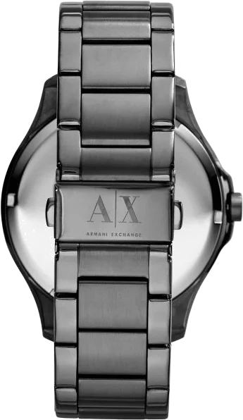 Montre Homme Armani Exchange Hampton AX2135, bracelet acier gris et cadran gris vue 3