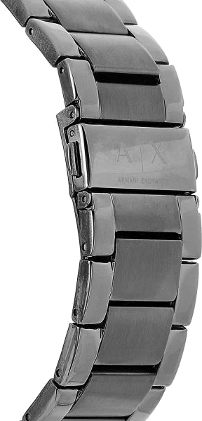 Montre Homme Armani Exchange Hampton AX2135, bracelet acier gris et cadran gris vue 4