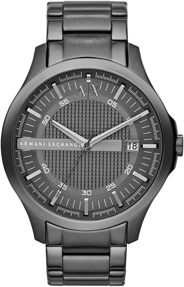 Montre Homme Armani Exchange Hampton AX2135, bracelet acier gris et cadran gris