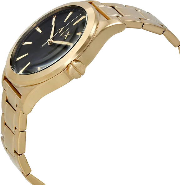 Montre Homme Armani Exchange AX2328 - Cadran Noir et Bracelet Acier Doré vue 2