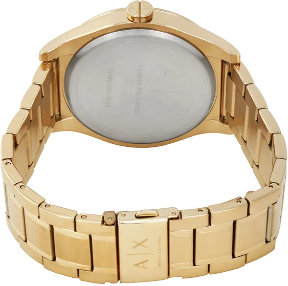 Montre Homme Armani Exchange AX2328 - Cadran Noir et Bracelet Acier Doré vue 3