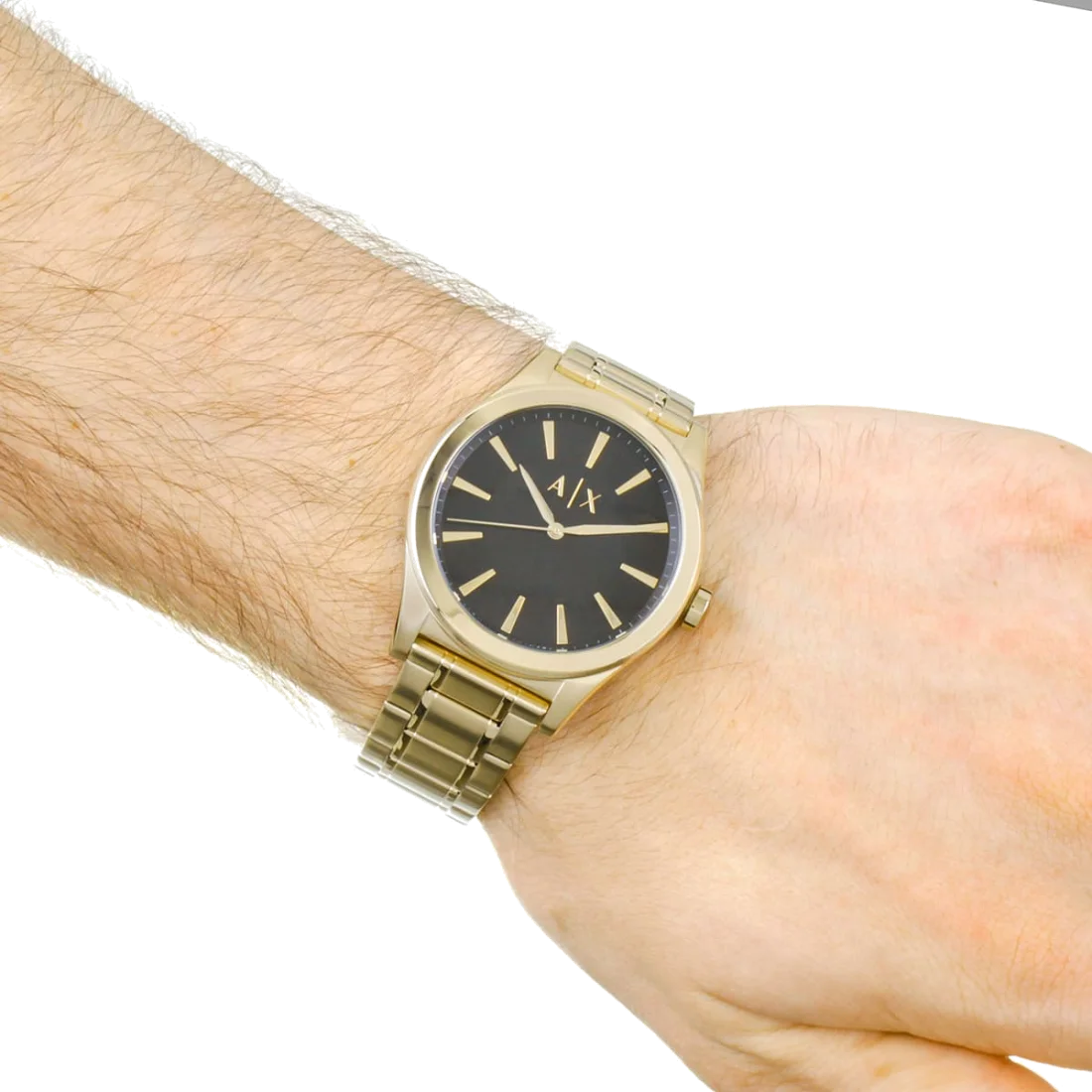 Montre Homme Armani Exchange AX2328 - Cadran Noir et Bracelet Acier Doré vue 5