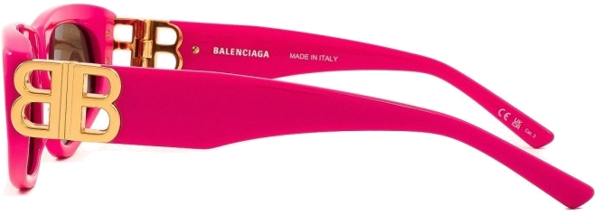 Lunettes de soleil femme Balenciaga Everyday BB0095S - Rose vue 4