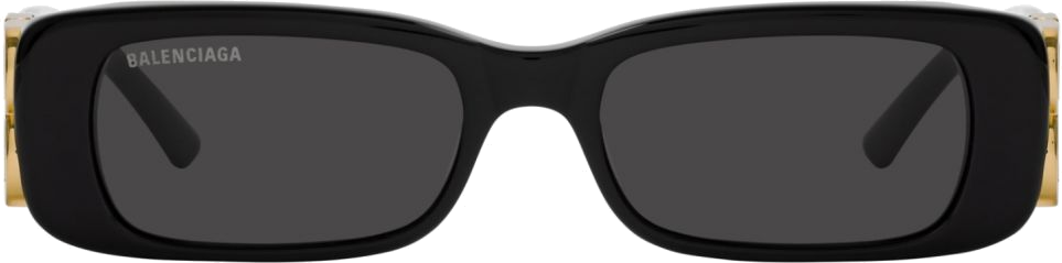 Lunettes de soleil Balanciaga Everyday BB0096S rectangulaires - Noir vue 2