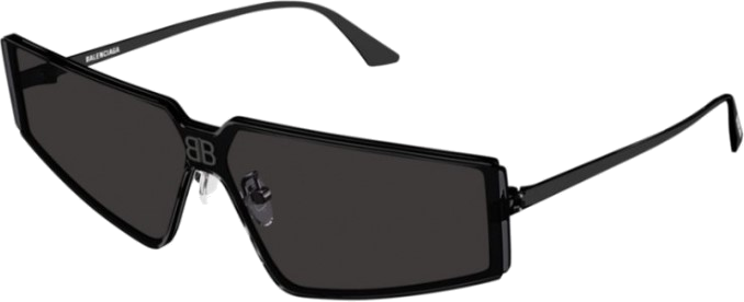 Lunettes de Soleil Balenciaga Everyday BB0192S monture métalique - Noir vue 2