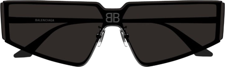 Lunettes de Soleil Balenciaga Everyday BB0192S monture métalique - Noir vue 3