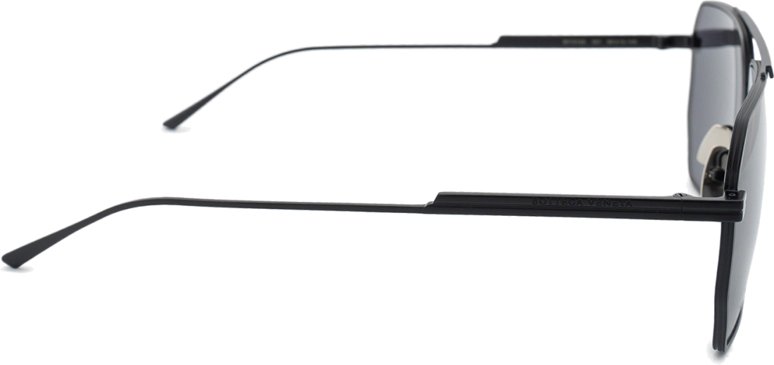 Lunettes de soleil Bottega Veneta Minimalist BV1012S en métal - Noir vue 2