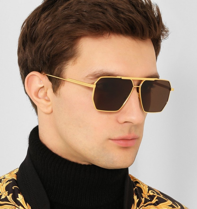 Lunettes de soleil Bottega Veneta BV1012S en métal, unisexe vue 5