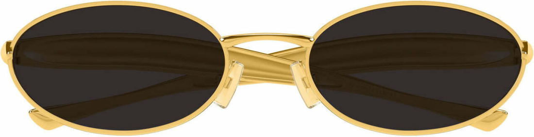 Lunettes de soleil Bottega Veneta BV1386S en métal - Or vue 2