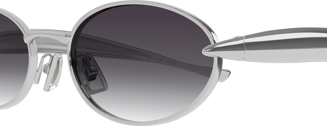 Lunettes de soleil Bottega Veneta BV1386S en métal - Argent vue 2