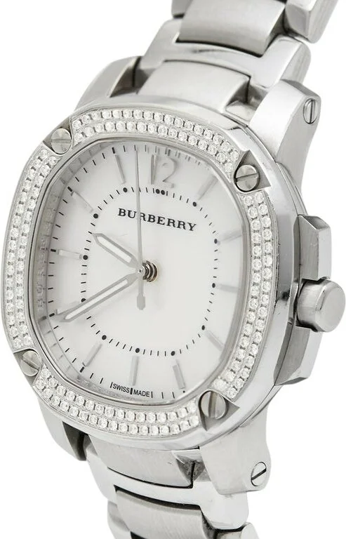 Montre Femme Burberry BBY1801 en Acier, Cadran Nacre et Cristaux Swarovski vue 2
