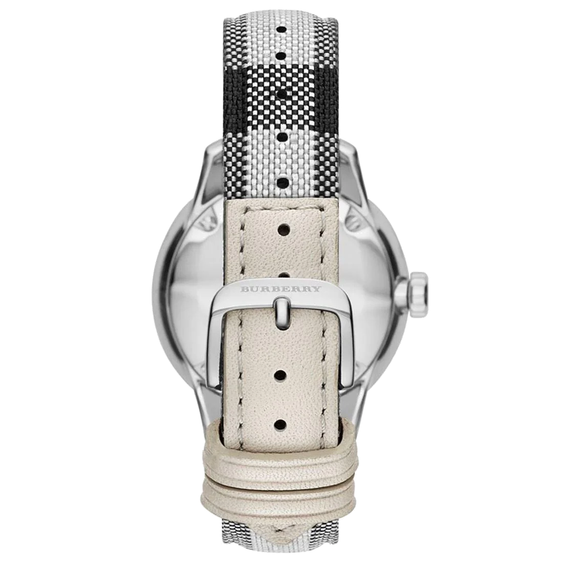 Montre Homme Burberry BU10002 Cadran Argent Boîtier Nylon Bracelet Nylon Multicolore vue 2