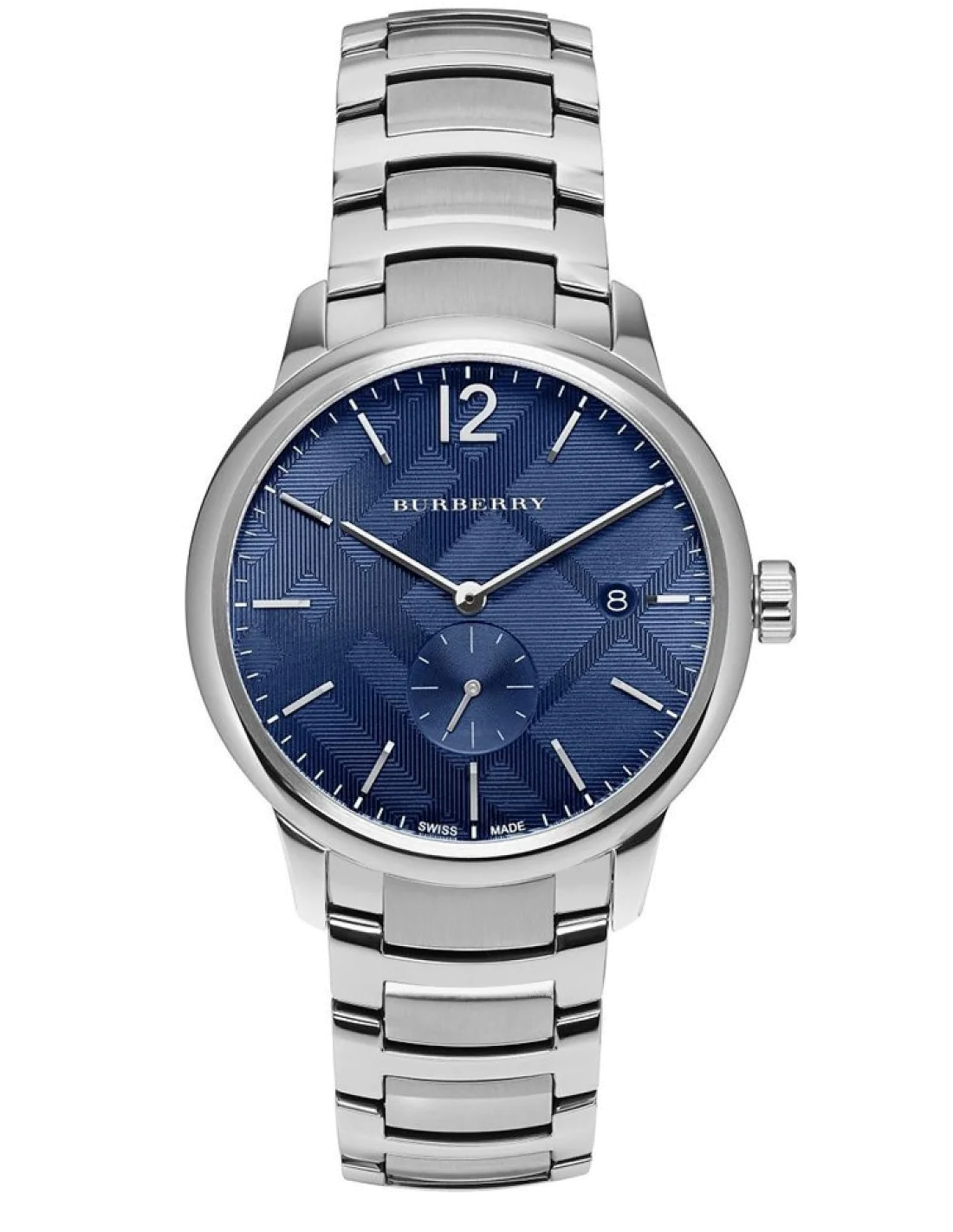 Montre Homme Burberry BU10007 Cadran Bleu Acier Inoxydable