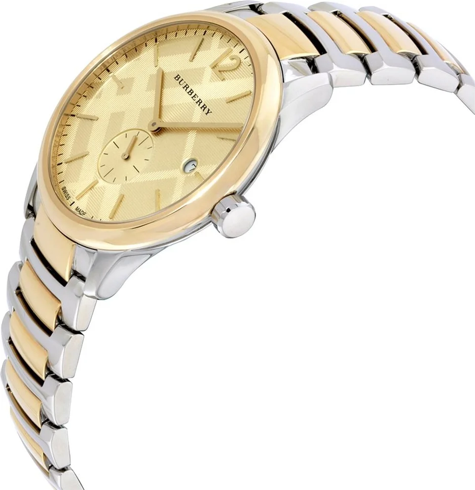 Montre Femme Burberry Classic BU10011 Cadran Doré Bracelet Acier Bicolore vue 2