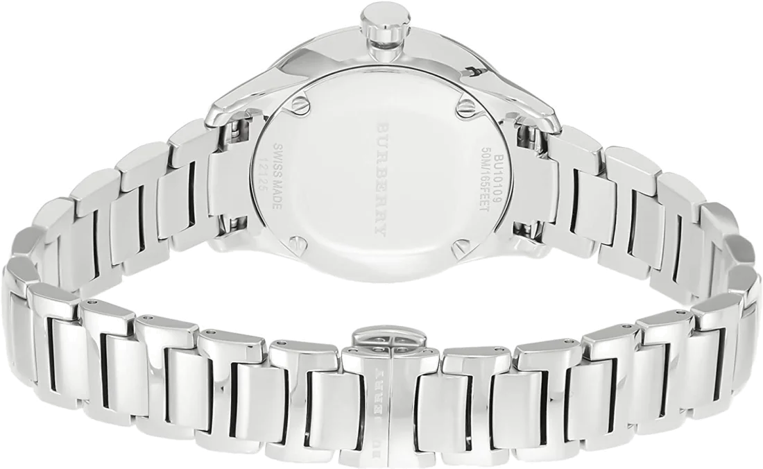 Montre Femme Burberry BU10108 Acier Inoxydable Argent Swiss Made vue 2