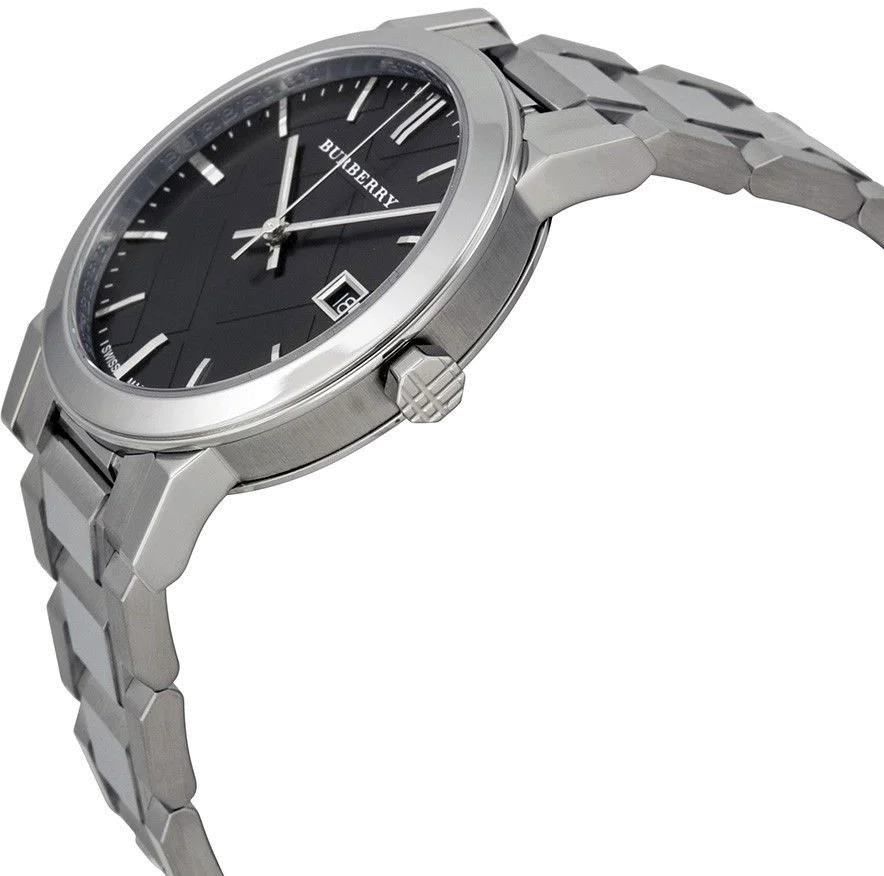 Montre Burberry BU9001 Unisexe en Acier Inoxydable, Cadran Noir vue 2