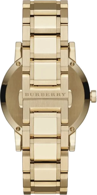 Montre Burberry BU9033 The City Acier Doré Jaune 38mm Unisexe Swiss Made vue 3