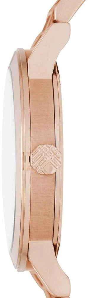 Montre Femme Burberry BU9034 City en Acier Or Rose, Cadran Blanc vue 2