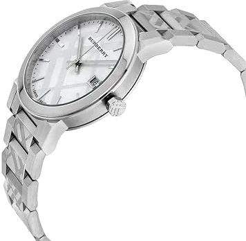 Montre Burberry BU9037 Acier Argenté Motif Check - Unisexe vue 2