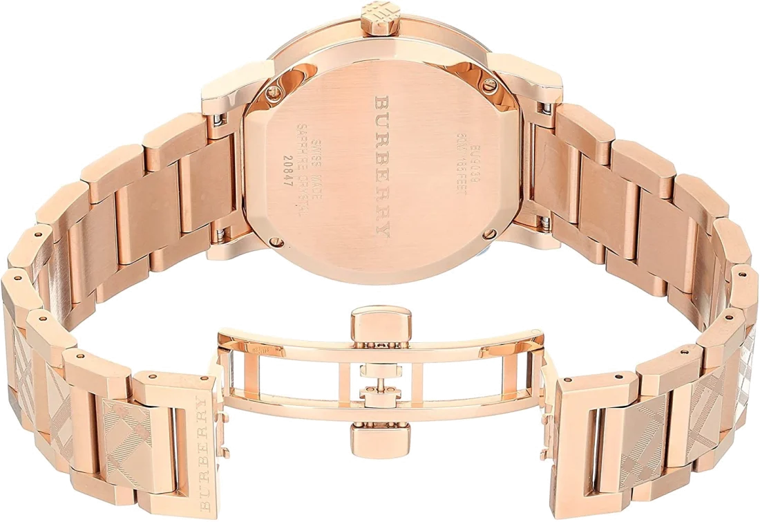 Montre Burberry BU9039 Unisexe en Acier Or Rose 38 mm vue 2