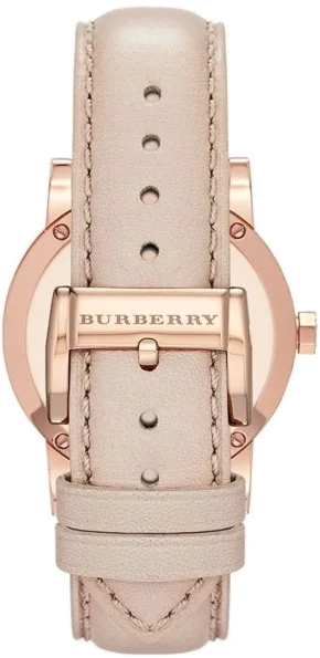 Montre Femme Burberry City BU9109 Cadran Tartan Acier Or & Cuir Beige vue 3