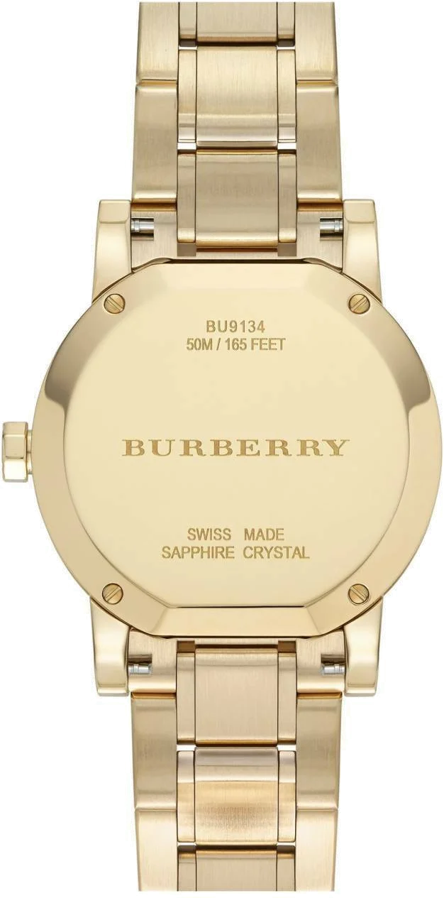 Montre Femme Burberry BU9134 The City Acier Inoxydable Doré vue 2