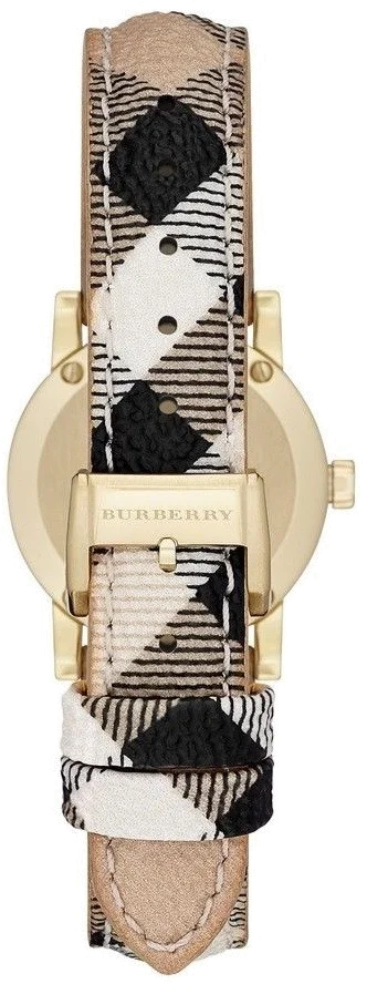 Montre Femme Burberry BU9226 Cadran Argent Bracelet Cuir Beige vue 2