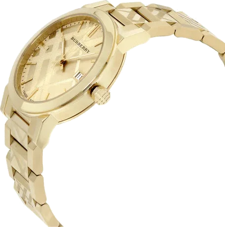 Montre Femme Burberry BU9234 en Acier Doré Jaune - Collection The City vue 2