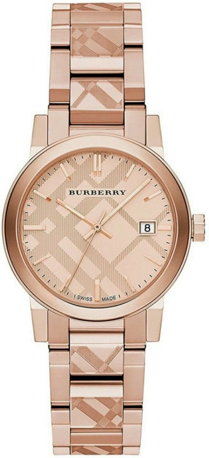 Montre Femme Burberry BU9235 The City Acier Inoxydable Or Rose Swiss Made