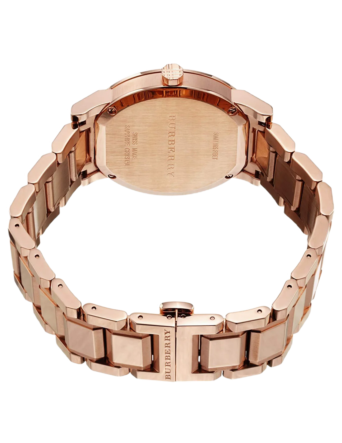 Montre Homme Burberry BU9353 Chronographe Acier Or Rose - Cadran Marron vue 3