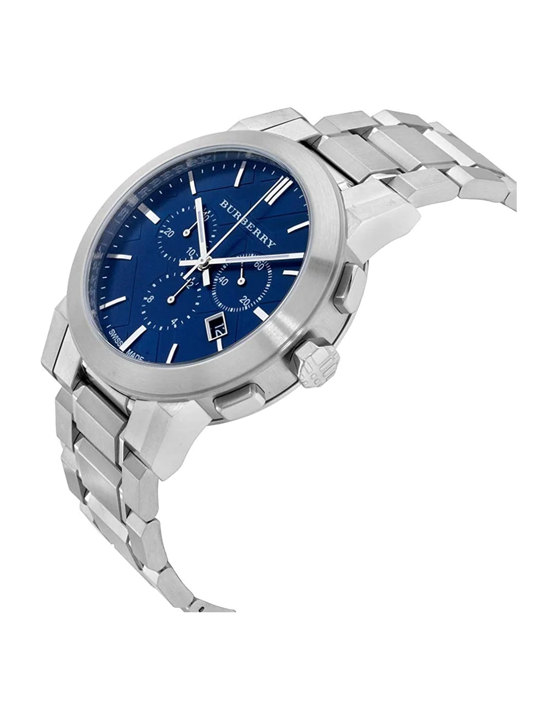 Montre Homme Burberry BU9363 Chronographe Acier Cadran Bleu vue 2