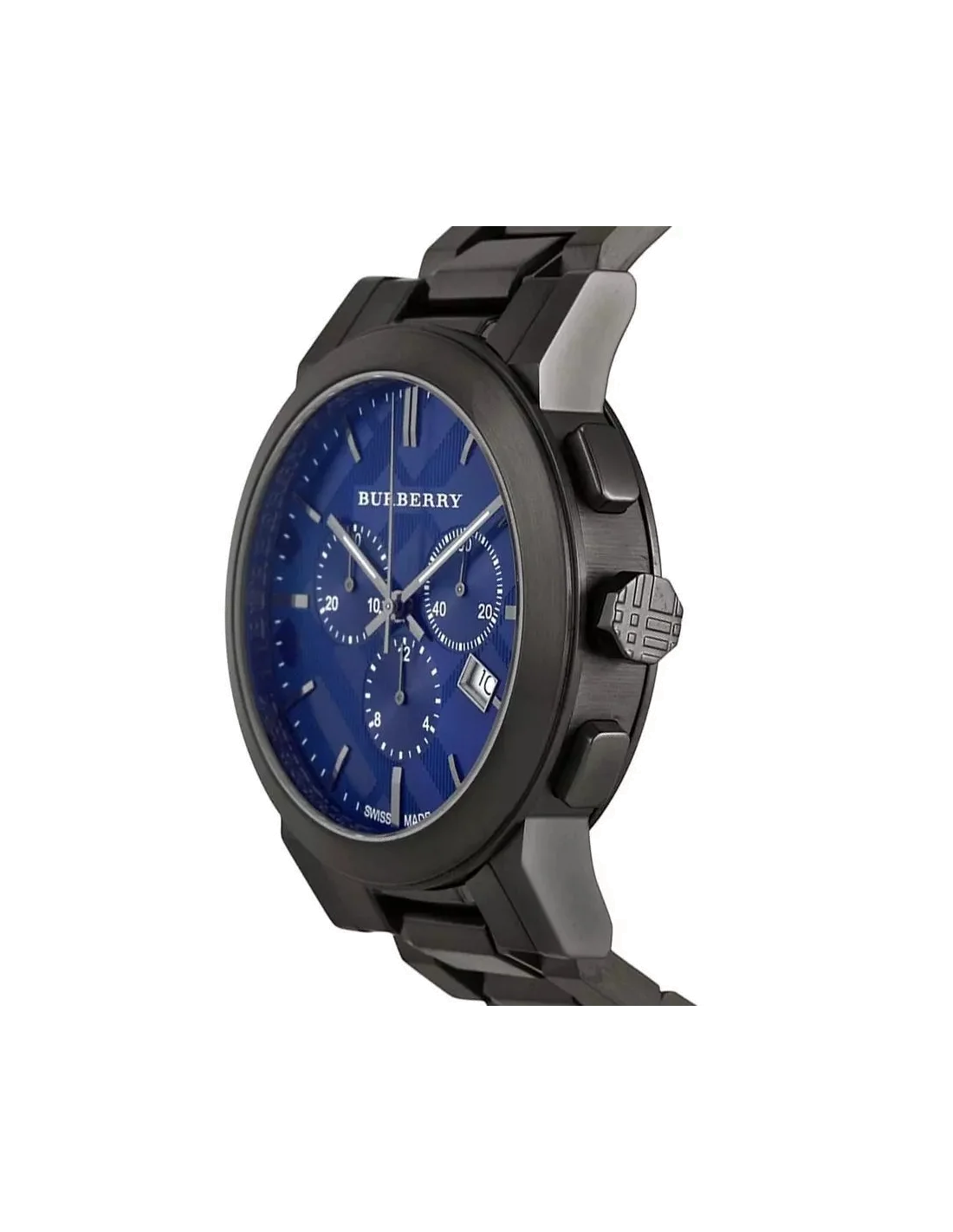 Montre Homme Burberry BU9365 Chronomètre Acier Cadran Bleu vue 2